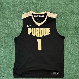 Nike Black and Gold Dri-FIT Jersey